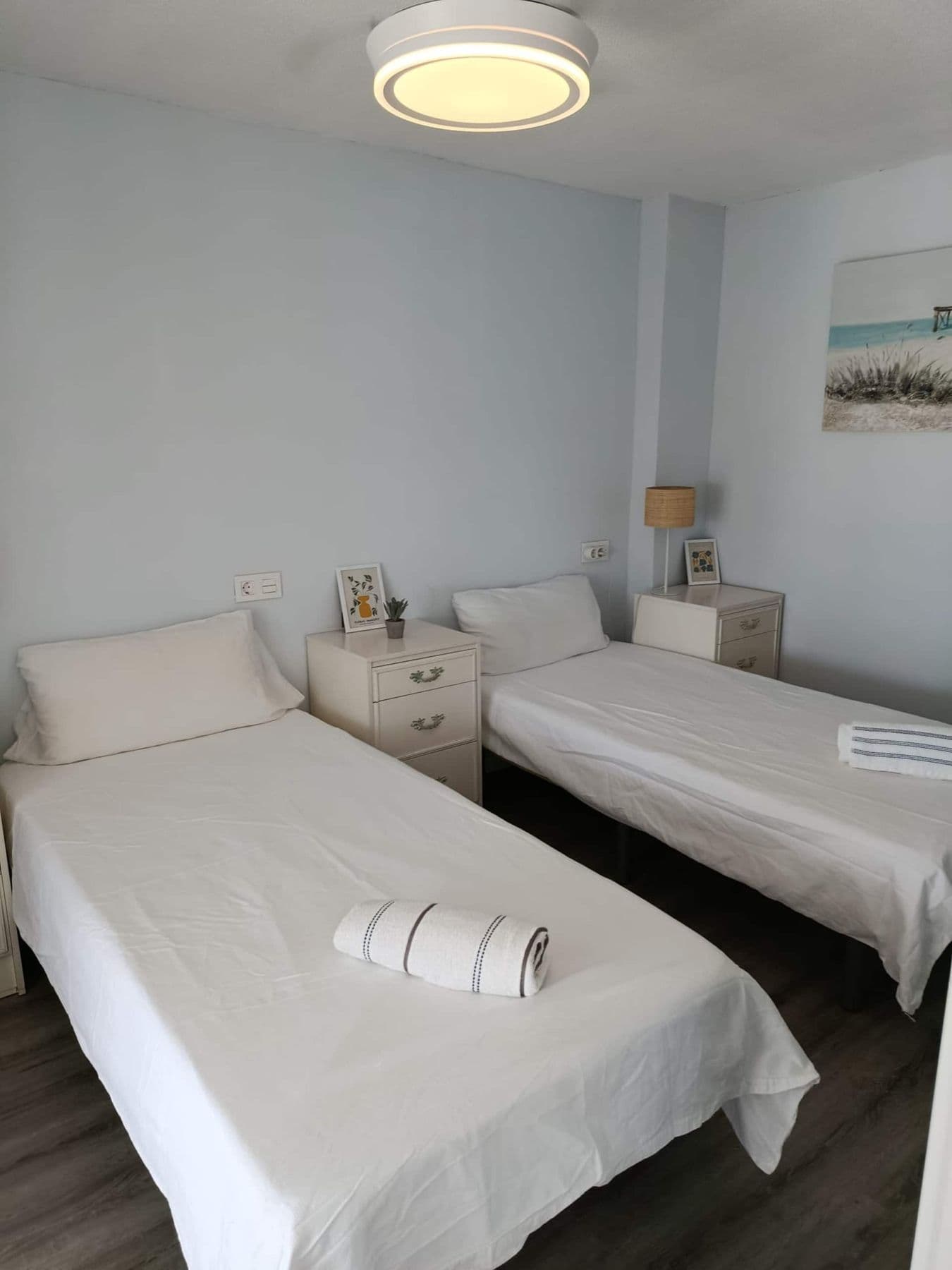 Bedroom 1 with two single beds